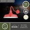 Vaxcel Dorado 1 Light Dusk to Dawn Red White Farmhouse Barn Dome Outdoor Wall Lantern T0488 - alternate 3